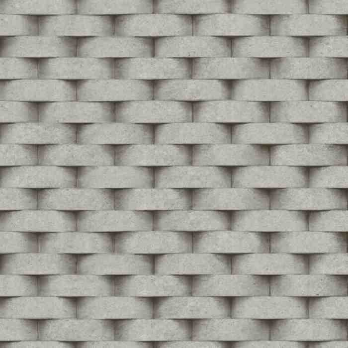 3D Rounded brick wall pattern wallpaper - Seven 7814-2 (10,6m2)