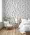 Typography modern style pattern wallpaper - Indigo 4702-2 (10,6m2)