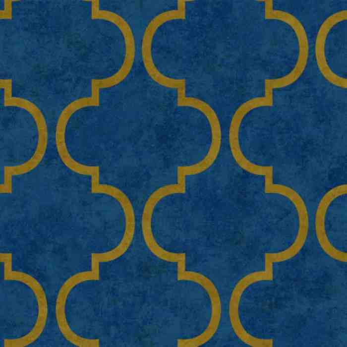 Light oriental ornament wallpaper - Indigo 4703-6 (10,6m2)