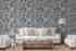 City architecture motif stylized wallpaper - Indigo 4705-2 (10,6m2)