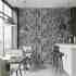 City architecture motif stylized wallpaper - Indigo 4705-2 (10,6m2)