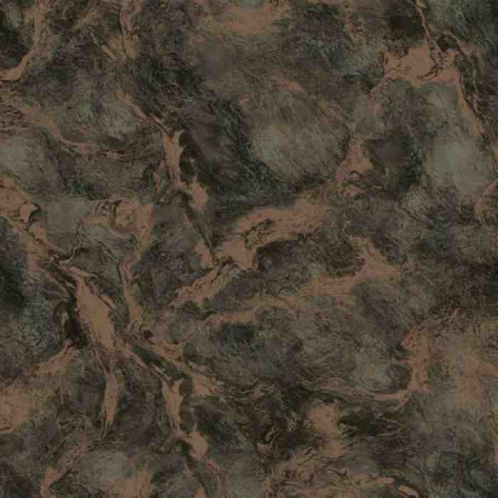 Oxidised metallised marble texture wallpaper - Indigo 4712-7 (10,6m2)