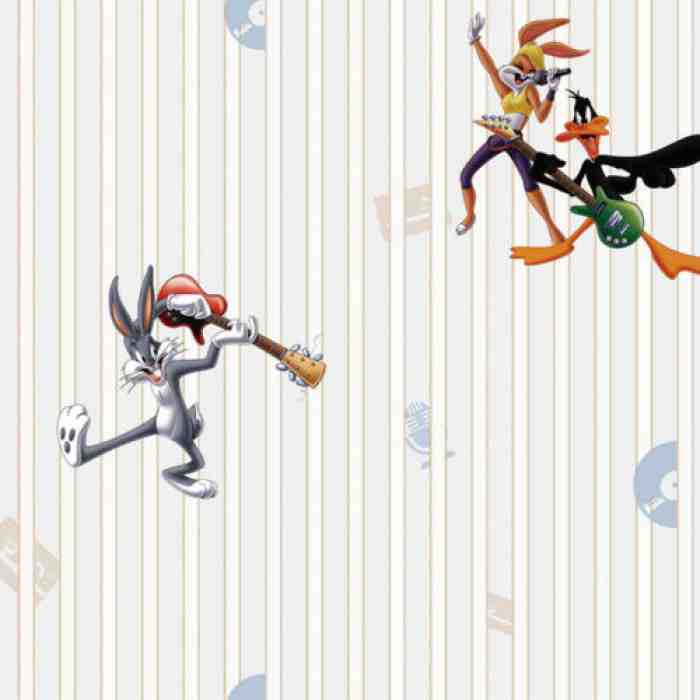 Looney Tunes characters playing music wallpaper - Adakids 8936-1 (10,6m2)