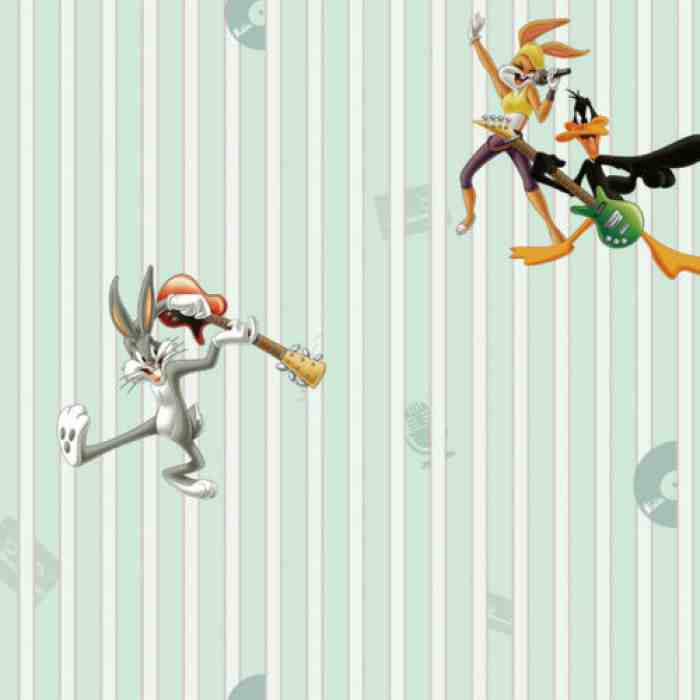 Looney Tunes characters playing music wallpaper - Adakids 8936-2 (10,6m2)