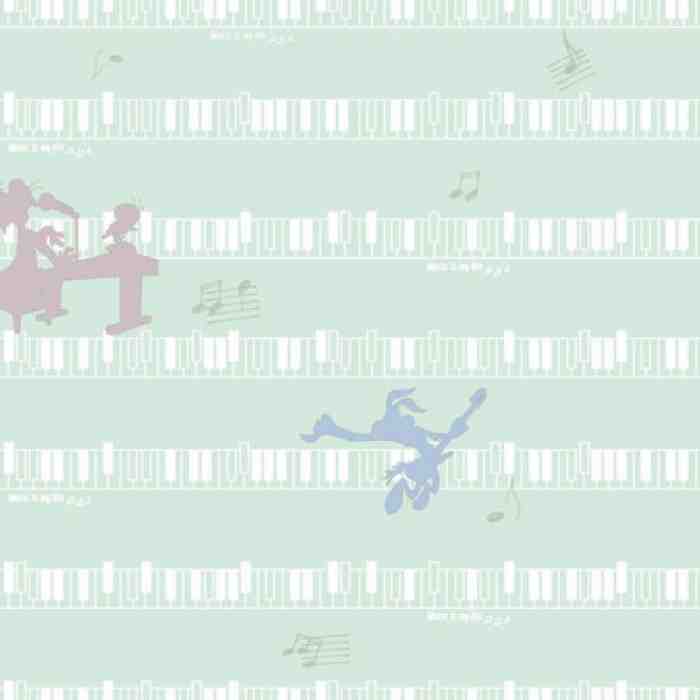 Looney Tunes characters playing music wallpaper - Adakids 8937-2 (10,6m2)