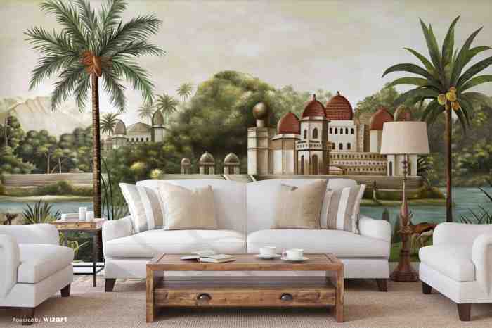 Landscape Pattern Mural Wallpaper - FJ311