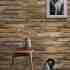 Volumetric wooden tiles patterns wallpaper - Anka 1612-2 (16,5m2)