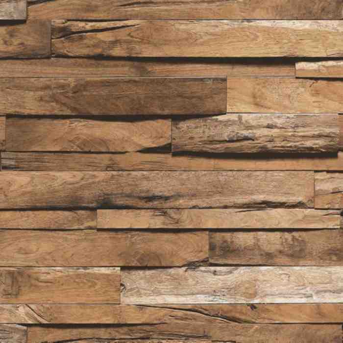 Volumetric wooden tiles patterns wallpaper - Anka 1612-2 (16,5m2)