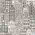 Amsterdam houses inspired modern pattern wallpaper - Anka 1618-2 (16,5m2)