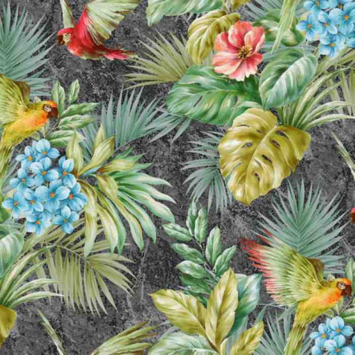 Wallpaper Parrot and Tropical Plant Trend - Tropicano 9905-4 (16,5m2)