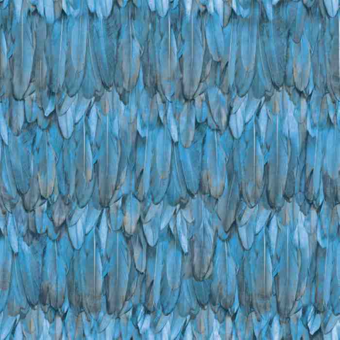 Modern Bird Feather Patterned Wallpaper - Tropicano 9913-3 (16,5m2)