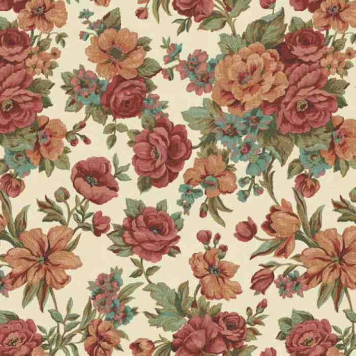 Blooming Roses floral pattern wallpaper - Kalinka 5806-5 (10,6m2)