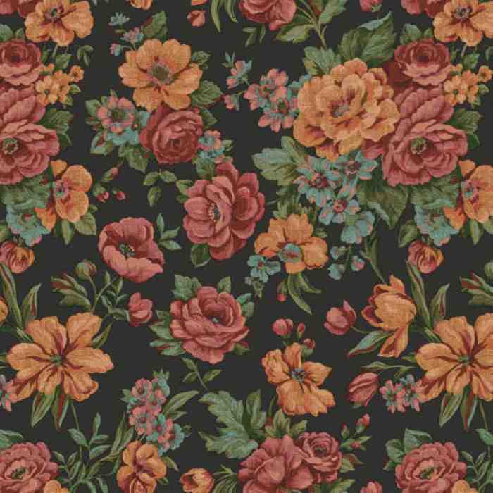 Blooming Roses floral pattern wallpaper - Kalinka 5806-6 (10,6m2)